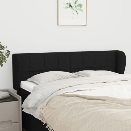 Kopfteil aus schwarzem Stoff, 147 x 23 x 78/88 cm von vidaXL, Kopf- und Fußteile - Ref: Foro24-3117144, Preis: 75,75 €, Rabat...
