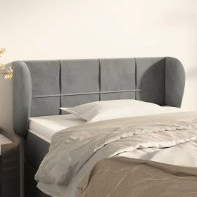 Hellgraues Samtkopfteil 83x23x78/88 cm von vidaXL, Kopf- und Fußteile - Ref: Foro24-3117174, Preis: 51,05 €, Rabatt: %