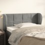 Hellgraues Samtkopfteil 83x23x78/88 cm von vidaXL, Kopf- und Fußteile - Ref: Foro24-3117174, Preis: 49,55 €, Rabatt: %