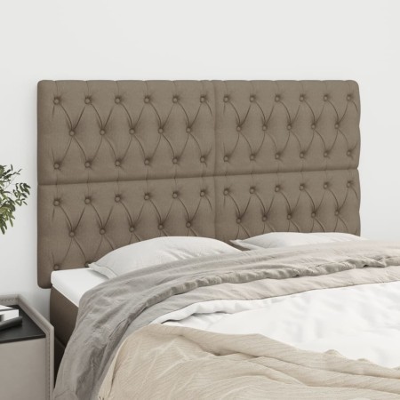 Kopfteile 4 Einheiten aus taupegrauem Stoff 80x7x78/88 cm von vidaXL, Kopf- und Fußteile - Ref: Foro24-3116678, Preis: 154,57...