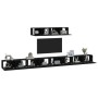 6-teiliges TV-Möbelset aus schwarzem Sperrholz von vidaXL, TV-Möbel - Ref: Foro24-3114607, Preis: 290,84 €, Rabatt: %