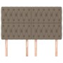 Headboards 4 units of taupe gray fabric 80x7x78/88 cm by vidaXL, Headboards and footboards - Ref: Foro24-3116678, Price: 155,...