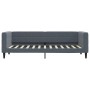 Sofá cama nido terciopelo gris oscuro 80x200 cm