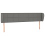 Dark gray fabric headboard 183x23x78/88 cm by vidaXL, Headboards and footboards - Ref: Foro24-3117159, Price: 69,96 €, Discou...