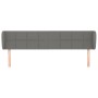 Dark gray fabric headboard 183x23x78/88 cm by vidaXL, Headboards and footboards - Ref: Foro24-3117159, Price: 69,96 €, Discou...