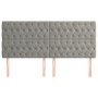 Headboards 4 units of light gray velvet 90x7x78/88 cm by vidaXL, Headboards and footboards - Ref: Foro24-3116728, Price: 141,...