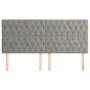 Headboards 4 units of light gray velvet 90x7x78/88 cm by vidaXL, Headboards and footboards - Ref: Foro24-3116728, Price: 137,...
