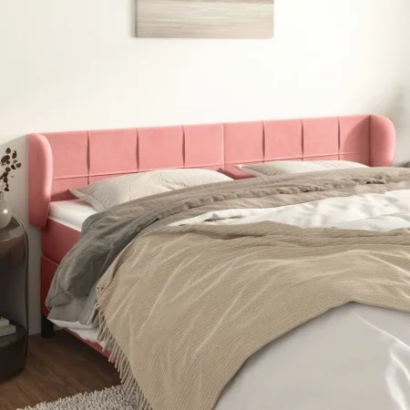 Rosa Samtkopfteil 183x23x78/88 cm von vidaXL, Kopf- und Fußteile - Ref: Foro24-3117209, Preis: 66,94 €, Rabatt: %