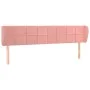 Rosa Samtkopfteil 183x23x78/88 cm von vidaXL, Kopf- und Fußteile - Ref: Foro24-3117209, Preis: 66,94 €, Rabatt: %