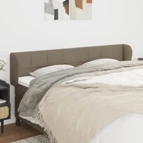 Taupe gray fabric headboard 163x23x78/88 cm by vidaXL, Headboards and footboards - Ref: Foro24-3117154, Price: 70,03 €, Disco...