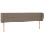 Cabecero de tela gris taupe 163x23x78/88 cm de vidaXL, Cabeceros y pies de cama - Ref: Foro24-3117154, Precio: 60,17 €, Descu...