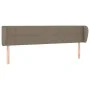 Cabecero de tela gris taupe 163x23x78/88 cm de vidaXL, Cabeceros y pies de cama - Ref: Foro24-3117154, Precio: 70,01 €, Descu...