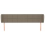 Kopfteil aus taupegrauem Stoff, 163 x 23 x 78/88 cm von vidaXL, Kopf- und Fußteile - Ref: Foro24-3117154, Preis: 60,26 €, Rab...