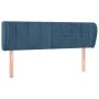 Dunkelblaues Samtkopfteil 147x23x78/88 cm von vidaXL, Kopf- und Fußteile - Ref: Foro24-3117196, Preis: 66,83 €, Rabatt: %