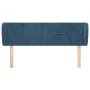 Dunkelblaues Samtkopfteil 147x23x78/88 cm von vidaXL, Kopf- und Fußteile - Ref: Foro24-3117196, Preis: 66,83 €, Rabatt: %
