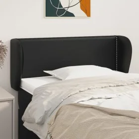 Kopfteil aus schwarzem Kunstleder, 93 x 23 x 78/88 cm von vidaXL, Kopf- und Fußteile - Ref: Foro24-3117082, Preis: 43,94 €, R...