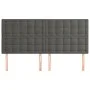 Headboards 4 units of dark gray velvet 90x5x78/88 cm by vidaXL, Headboards and footboards - Ref: Foro24-3116827, Price: 105,4...