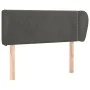 Dunkelgraues Samtkopfteil 103x23x78/88 cm von vidaXL, Kopf- und Fußteile - Ref: Foro24-3117047, Preis: 45,12 €, Rabatt: %