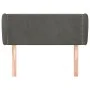 Dunkelgraues Samtkopfteil 103x23x78/88 cm von vidaXL, Kopf- und Fußteile - Ref: Foro24-3117047, Preis: 45,12 €, Rabatt: %