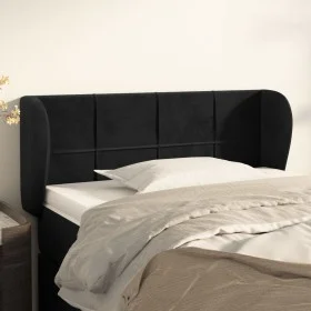 Kopfteil aus schwarzem Samt, 83 x 23 x 78/88 cm von vidaXL, Kopf- und Fußteile - Ref: Foro24-3117176, Preis: 45,52 €, Rabatt: %