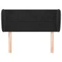 Black velvet headboard 83x23x78/88 cm by vidaXL, Headboards and footboards - Ref: Foro24-3117176, Price: 46,84 €, Discount: %