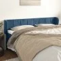 Cabecero de terciopelo azul oscuro 203x23x78/88 cm de vidaXL, Cabeceros y pies de cama - Ref: Foro24-3117214, Precio: 90,48 €...