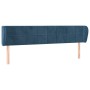 Dunkelblaues Samtkopfteil 203x23x78/88 cm von vidaXL, Kopf- und Fußteile - Ref: Foro24-3117214, Preis: 93,10 €, Rabatt: %