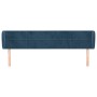 Dunkelblaues Samtkopfteil 203x23x78/88 cm von vidaXL, Kopf- und Fußteile - Ref: Foro24-3117214, Preis: 93,10 €, Rabatt: %
