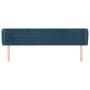 Dunkelblaues Samtkopfteil 203x23x78/88 cm von vidaXL, Kopf- und Fußteile - Ref: Foro24-3117214, Preis: 90,52 €, Rabatt: %