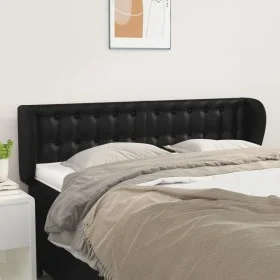 Kopfteil aus schwarzem Kunstleder, 147 x 23 x 78/88 cm von vidaXL, Kopf- und Fußteile - Ref: Foro24-3117234, Preis: 73,45 €, ...