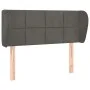 Dunkelgraues Samtkopfteil 93x23x78/88 cm von vidaXL, Kopf- und Fußteile - Ref: Foro24-3117181, Preis: 53,34 €, Rabatt: %