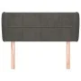 Dunkelgraues Samtkopfteil 93x23x78/88 cm von vidaXL, Kopf- und Fußteile - Ref: Foro24-3117181, Preis: 53,34 €, Rabatt: %