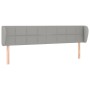 Kopfteil aus hellgrauem Stoff, 203 x 23 x 78/88 cm von vidaXL, Kopf- und Fußteile - Ref: Foro24-3117166, Preis: 75,72 €, Raba...