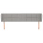Kopfteil aus hellgrauem Stoff, 203 x 23 x 78/88 cm von vidaXL, Kopf- und Fußteile - Ref: Foro24-3117166, Preis: 75,72 €, Raba...