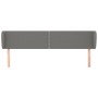 Dark gray fabric headboard 203x23x78/88 cm by vidaXL, Headboards and footboards - Ref: Foro24-3117027, Price: 62,90 €, Discou...