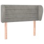 Hellgraues Samtkopfteil 93x23x78/88 cm von vidaXL, Kopf- und Fußteile - Ref: Foro24-3117320, Preis: 49,48 €, Rabatt: %