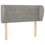 Hellgraues Samtkopfteil 93x23x78/88 cm von vidaXL, Kopf- und Fußteile - Ref: Foro24-3117320, Preis: 48,24 €, Rabatt: %