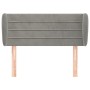 Hellgraues Samtkopfteil 93x23x78/88 cm von vidaXL, Kopf- und Fußteile - Ref: Foro24-3117320, Preis: 49,48 €, Rabatt: %