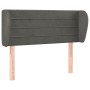 Dunkelgraues Samtkopfteil 83x23x78/88 cm von vidaXL, Kopf- und Fußteile - Ref: Foro24-3117315, Preis: 44,06 €, Rabatt: %