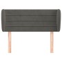 Dunkelgraues Samtkopfteil 83x23x78/88 cm von vidaXL, Kopf- und Fußteile - Ref: Foro24-3117315, Preis: 44,06 €, Rabatt: %