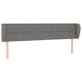 Kopfteil aus dunkelgrauem Stoff, 163 x 23 x 78/88 cm von vidaXL, Kopf- und Fußteile - Ref: Foro24-3117151, Preis: 81,38 €, Ra...