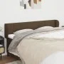 Cabecero de tela marrón oscuro 183x23x78/88 cm de vidaXL, Cabeceros y pies de cama - Ref: Foro24-3117161, Precio: 72,95 €, De...