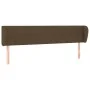 Cabecero de tela marrón oscuro 183x23x78/88 cm de vidaXL, Cabeceros y pies de cama - Ref: Foro24-3117161, Precio: 72,95 €, De...