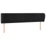 Black velvet headboard 183x23x78/88 cm by vidaXL, Headboards and footboards - Ref: Foro24-3117206, Price: 80,55 €, Discount: %