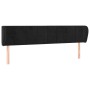 Kopfteil aus schwarzem Samt, 183 x 23 x 78/88 cm von vidaXL, Kopf- und Fußteile - Ref: Foro24-3117206, Preis: 82,16 €, Rabatt: %