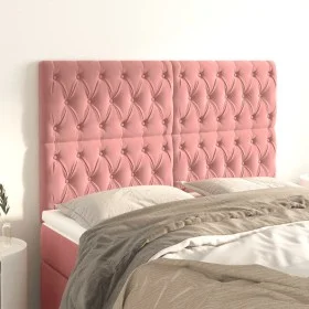 Kopfteile 4 Einheiten aus rosa Samt 80x7x78/88 cm von vidaXL, Kopf- und Fußteile - Ref: Foro24-3116727, Preis: 130,22 €, Raba...
