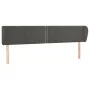 Kopfteil aus dunkelgrauem Samt, 203 x 23 x 78/88 cm von vidaXL, Kopf- und Fußteile - Ref: Foro24-3117071, Preis: 62,06 €, Rab...