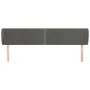 Kopfteil aus dunkelgrauem Samt, 203 x 23 x 78/88 cm von vidaXL, Kopf- und Fußteile - Ref: Foro24-3117071, Preis: 62,06 €, Rab...