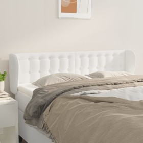 Cabecero de cuero sintético blanco 147x23x78/88 cm de vidaXL, Cabeceros y pies de cama - Ref: Foro24-3117235, Precio: 81,71 €...