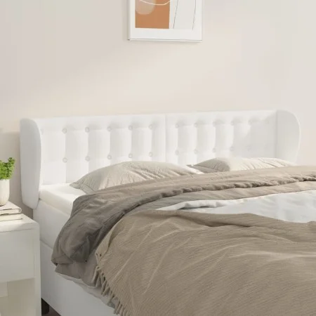 White synthetic leather headboard 147x23x78/88 cm by vidaXL, Headboards and footboards - Ref: Foro24-3117235, Price: 80,45 €,...